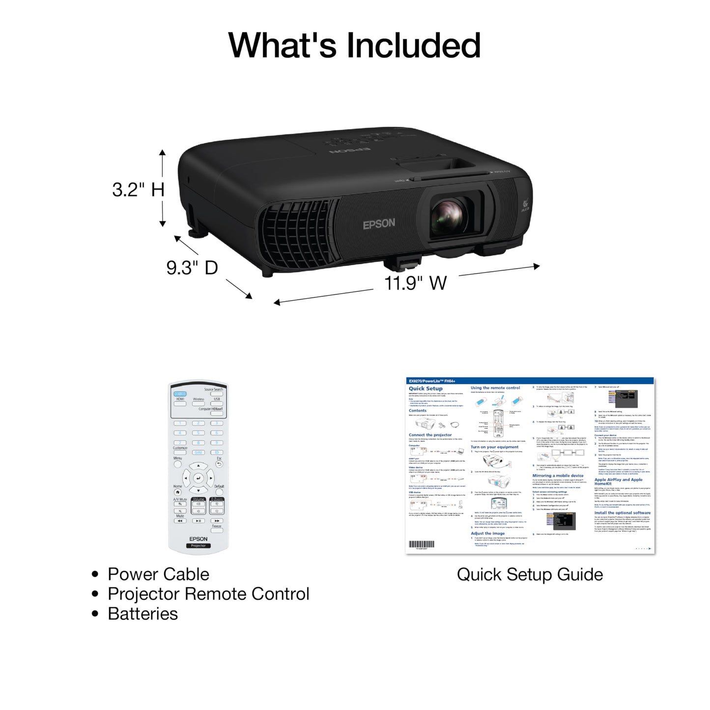 Epson Pro EX9270 Wireless 1080p 3LCD Projector